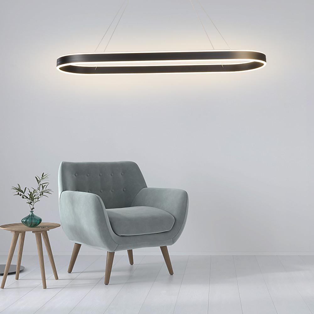 Halo Dining Room Set – Lyra Oval Linear Pendant