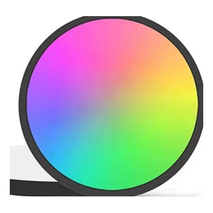 Smart WiFi RGB circular ceiling light, black shell