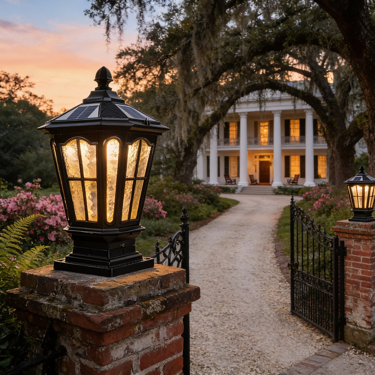 Ashford Front Porch Set – Pavilion Pillar Lantern