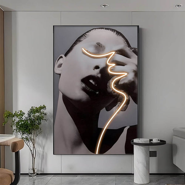 Profile Line LED Canvas Wall Art