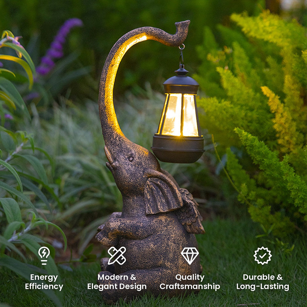 Resin Animal Garden Lights: energy efficiency, modern and elegant design, quality craftsmanship, durable and long-lasting