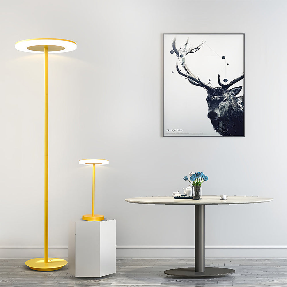 Macaron Floor Lamp, Colored Round Head Dimmable Standing Light, view 3