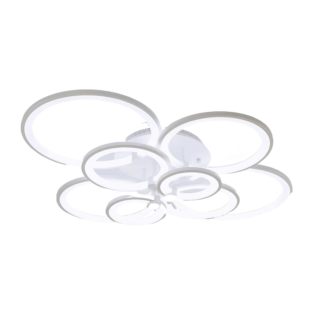 Overlapping Rings LED Ceiling Light, Acrylic Semi Flush Mount 21