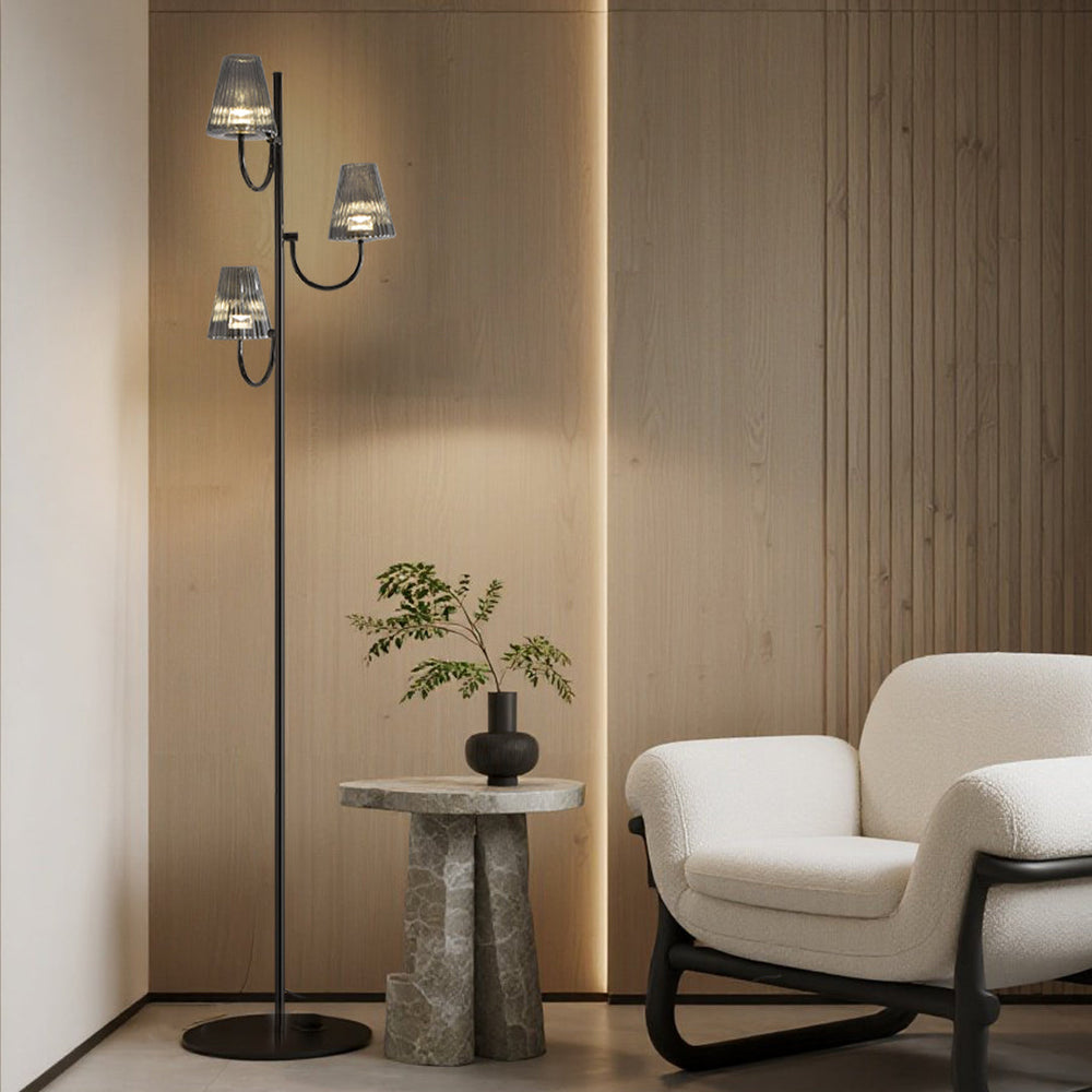 Minimalist Black Floor Lamp, Contemporary Standing Accent Light, view 5