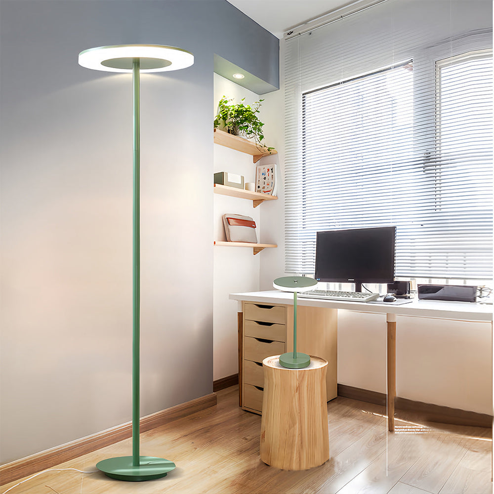 Macaron Floor Lamp, Colored Round Head Dimmable Standing Light, view 2