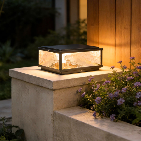 Square Column Pillar Light, Modern Waterproof LED Fixture