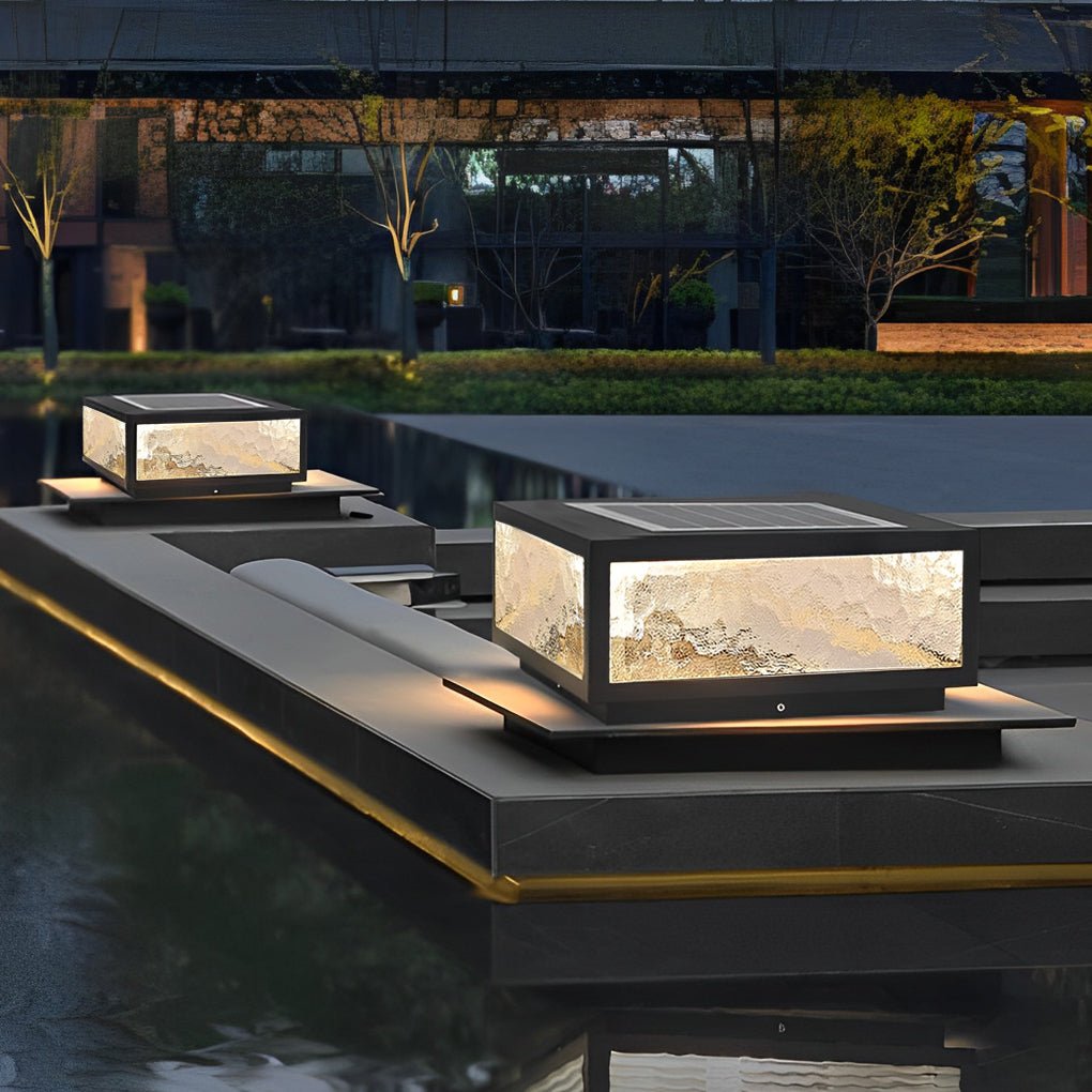Square Column Pillar Light, Modern Waterproof LED Fixture