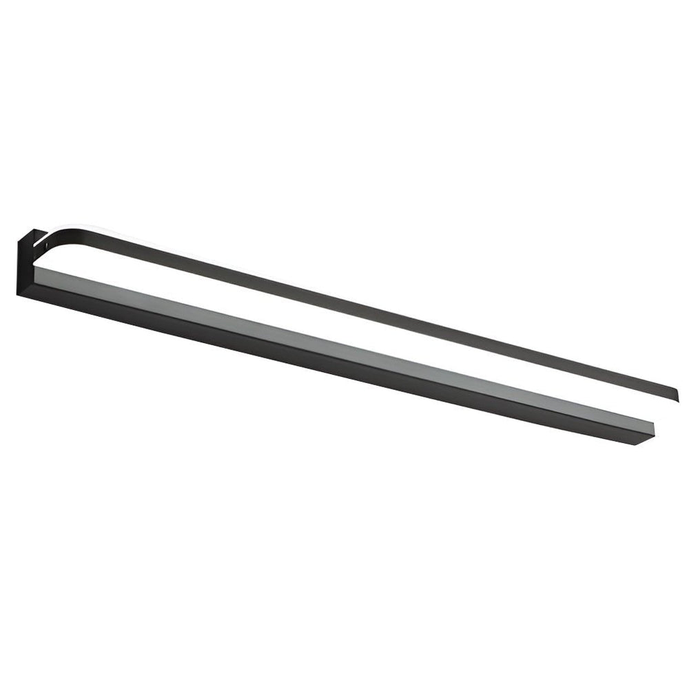 Mirror Panel Vanity Light, Polished Iron LED Bath Bar
