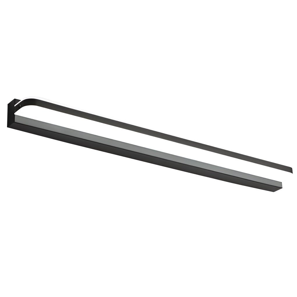 Mirror Panel Vanity Light, Polished Iron LED Bath Bar