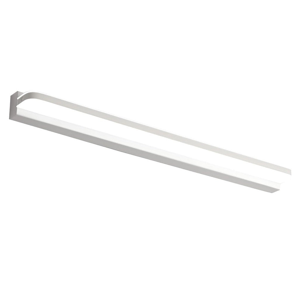 Mirror Panel Vanity Light, Polished Iron LED Bath Bar
