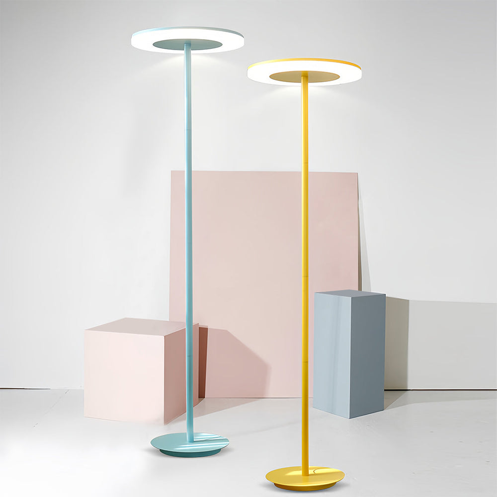 Macaron Floor Lamp, Colored Round Head Dimmable Standing Light, view 4