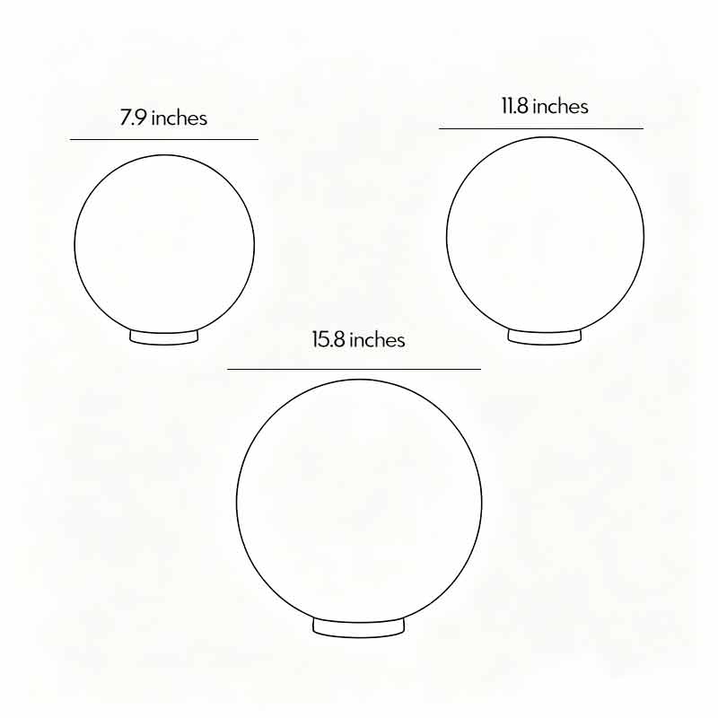 Acrylic Moon Garden Light, Round Waterproof Landscape Lantern