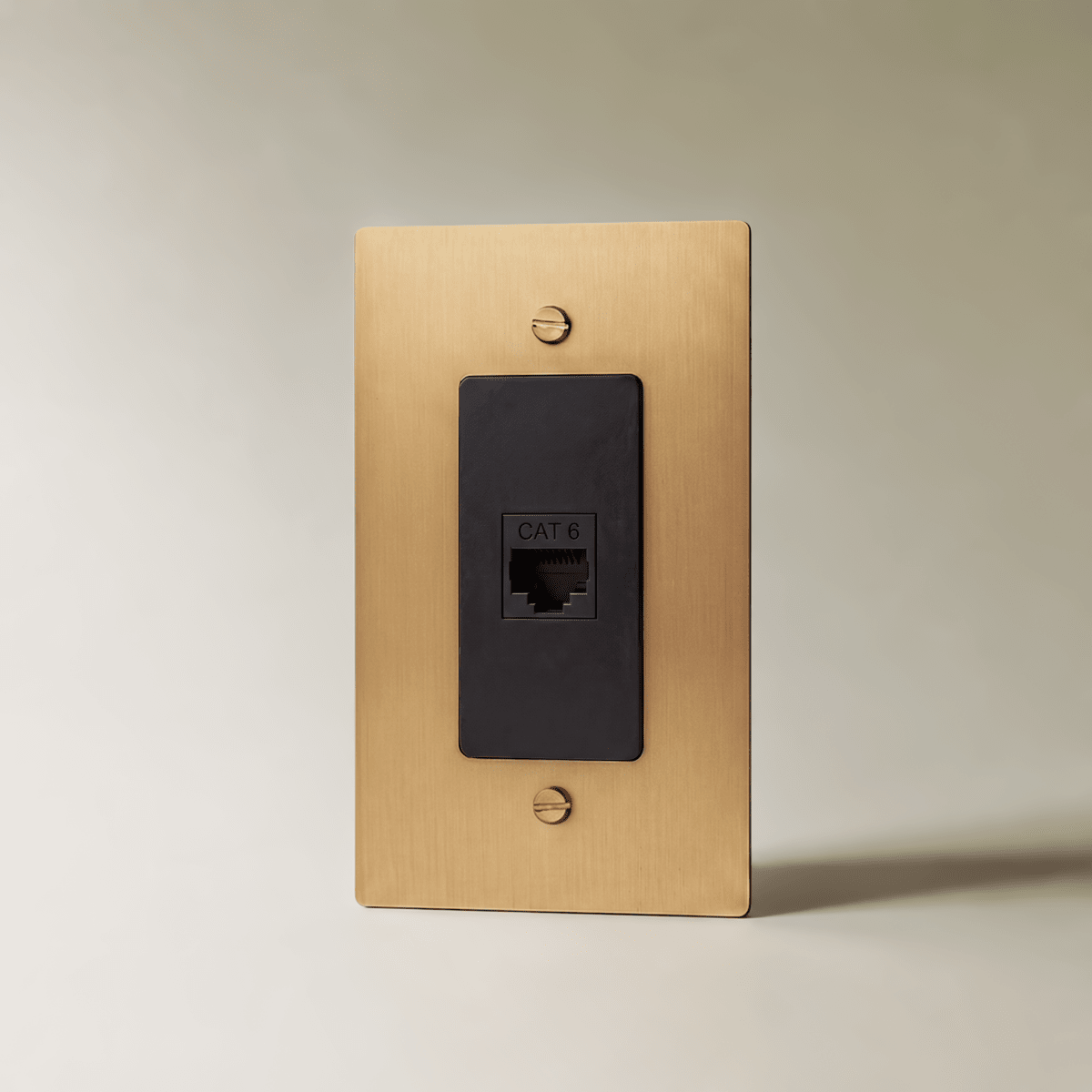 Brass Ethernet Wall Jack