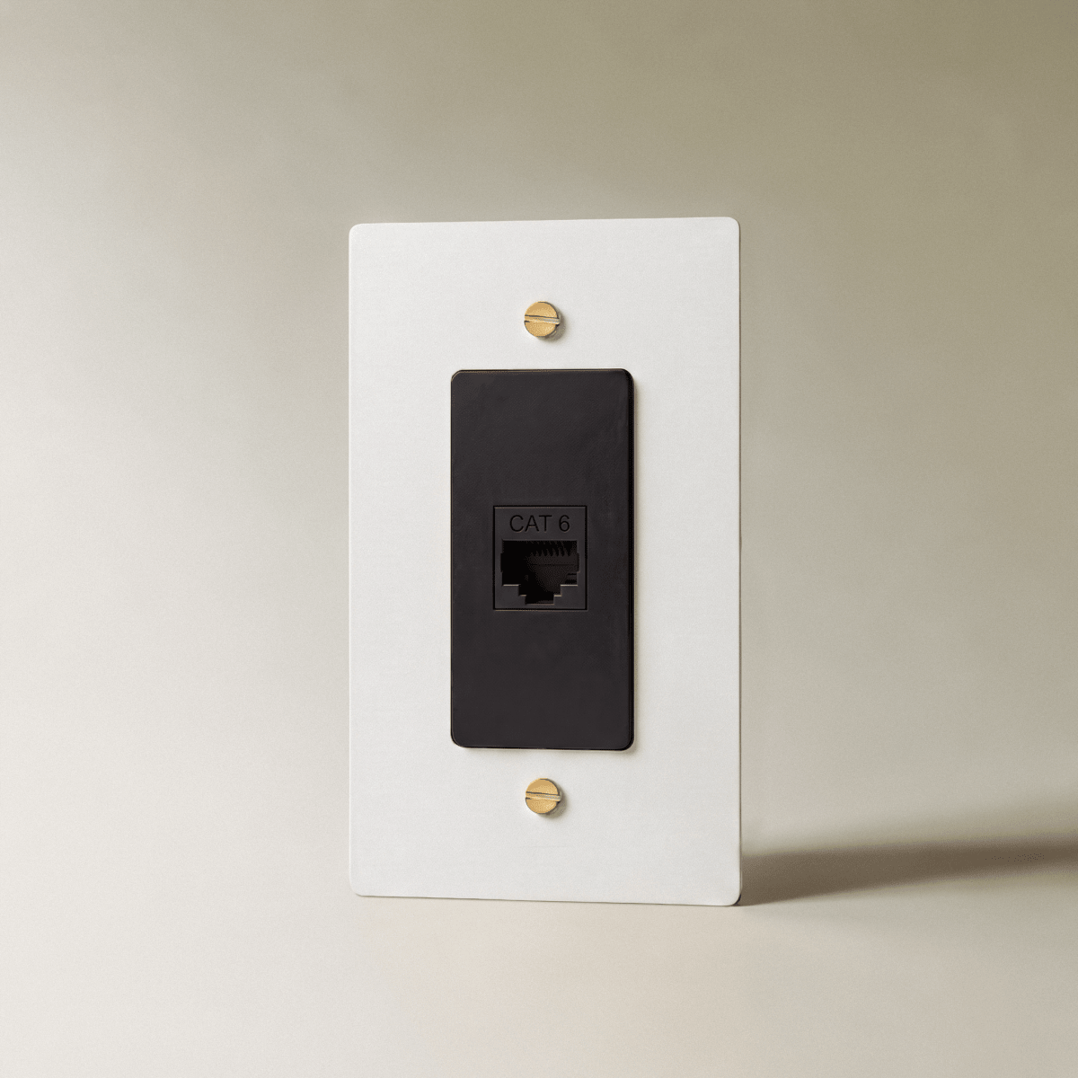Brass Ethernet Wall Jack