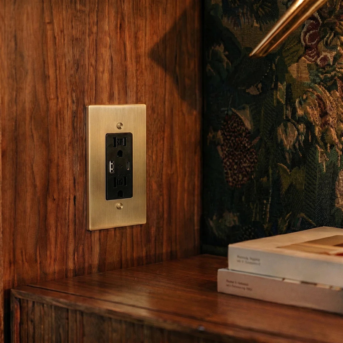 Brass Wall Outlet