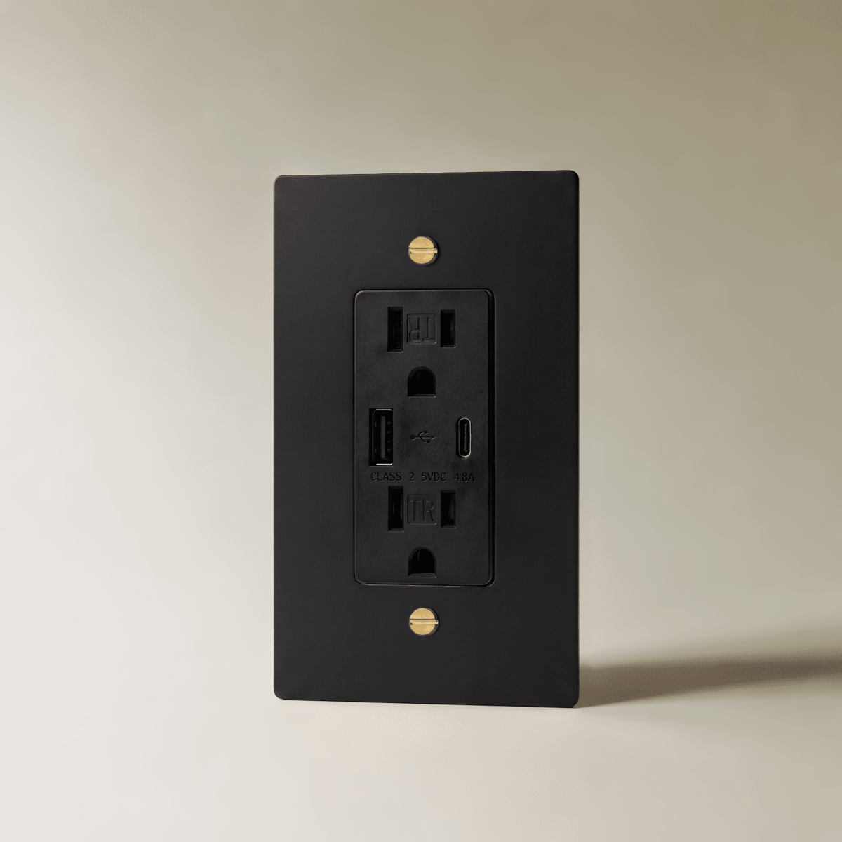 Brass Wall Outlet