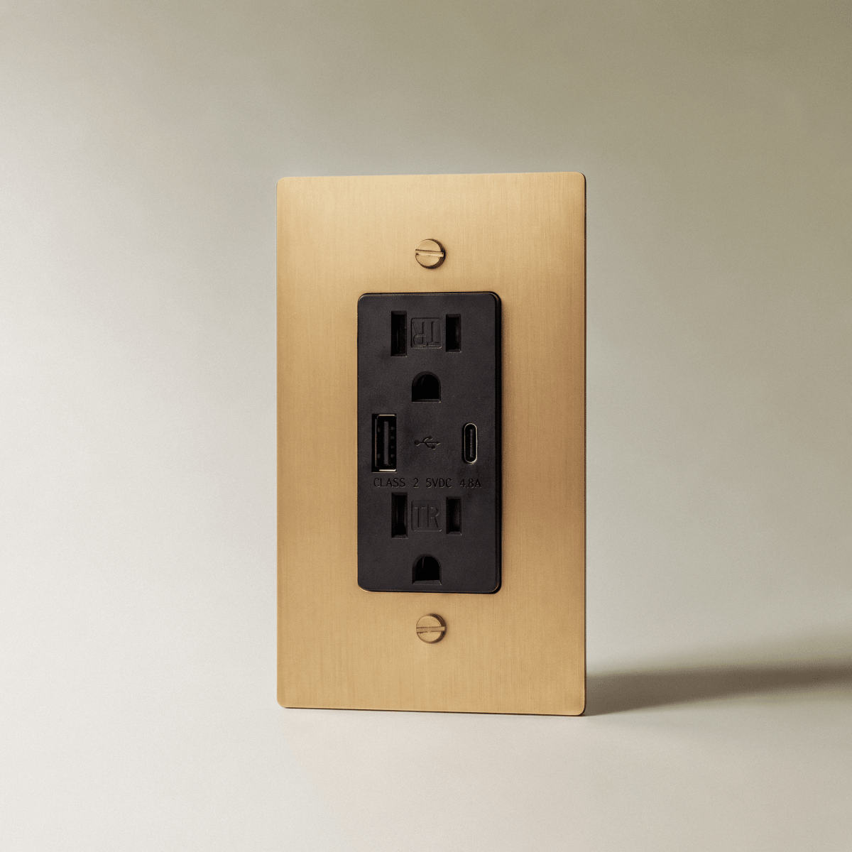 Brass Wall Outlet