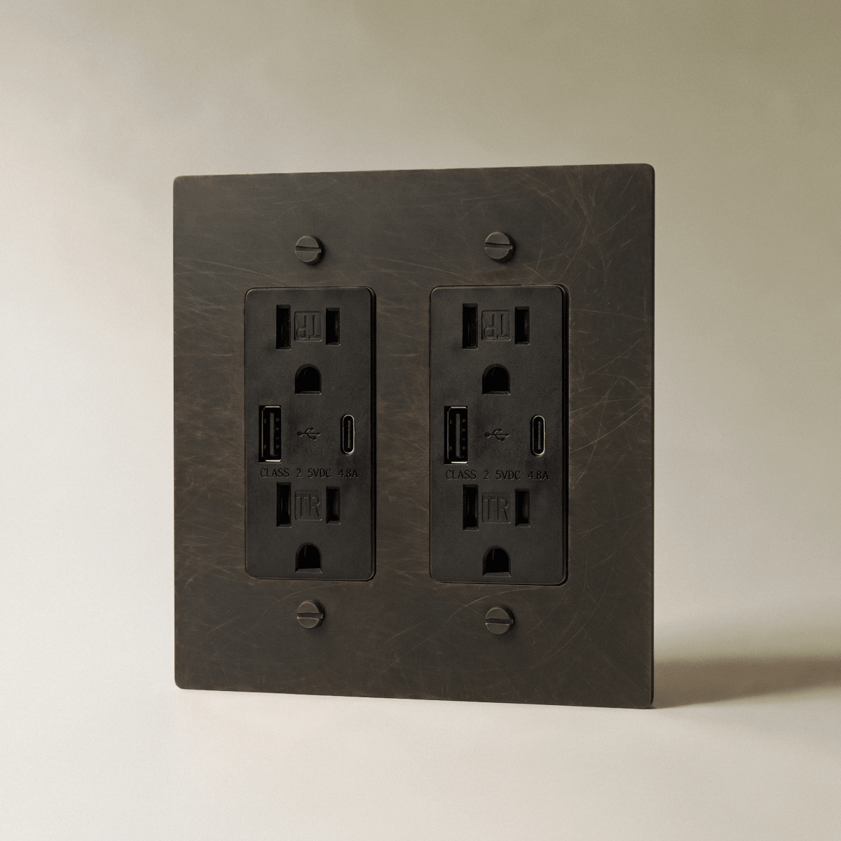 Brass Wall Outlet
