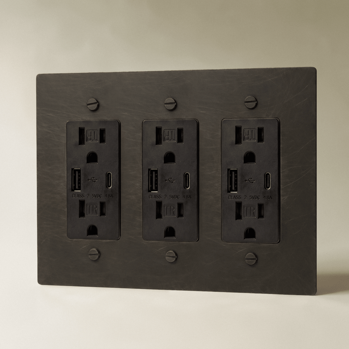 Brass Wall Outlet
