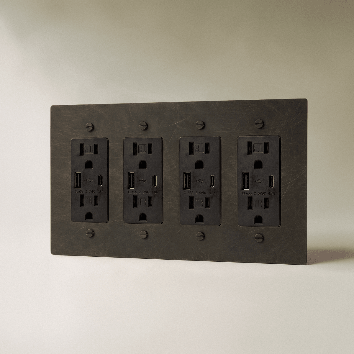 Brass Wall Outlet