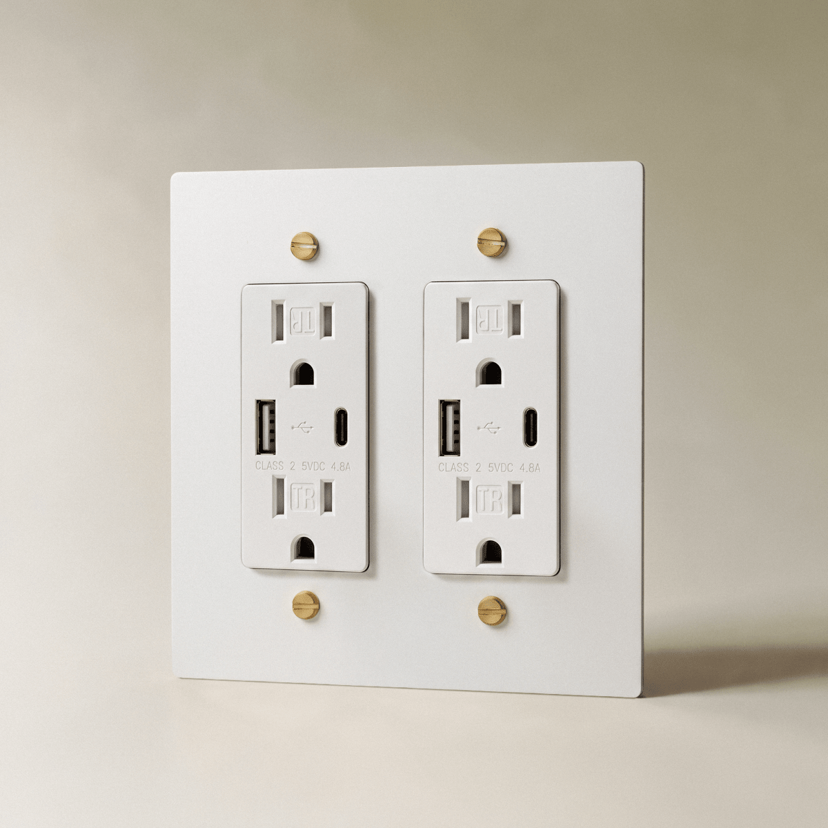 Brass Wall Outlet