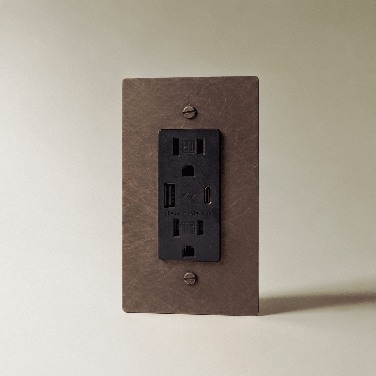 Brass Wall Outlet