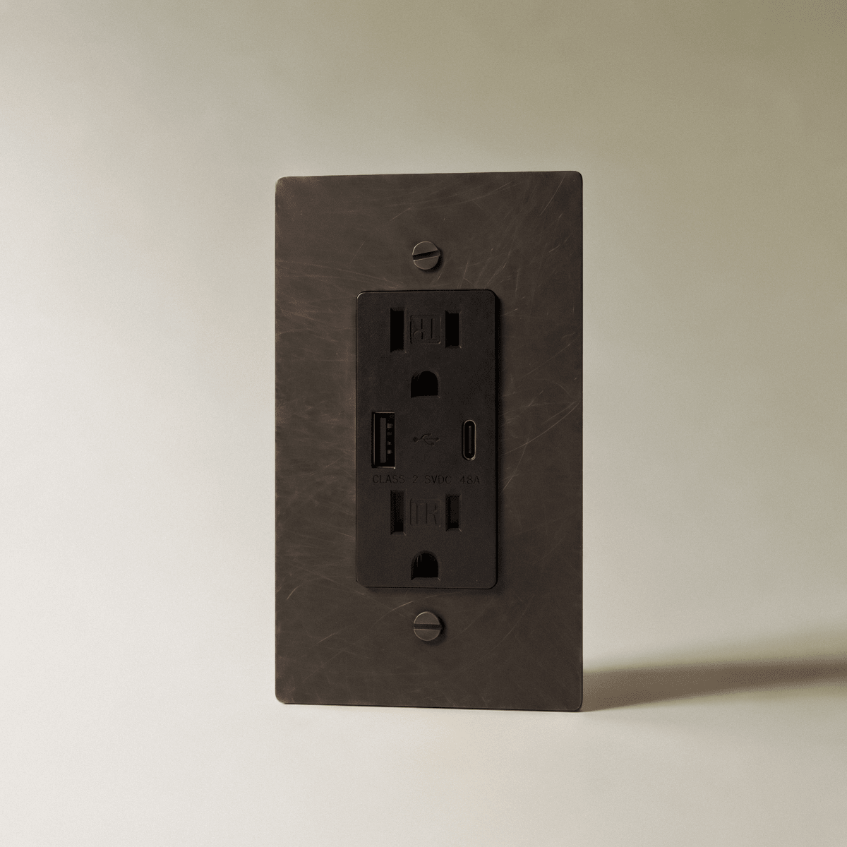 Brass Wall Outlet