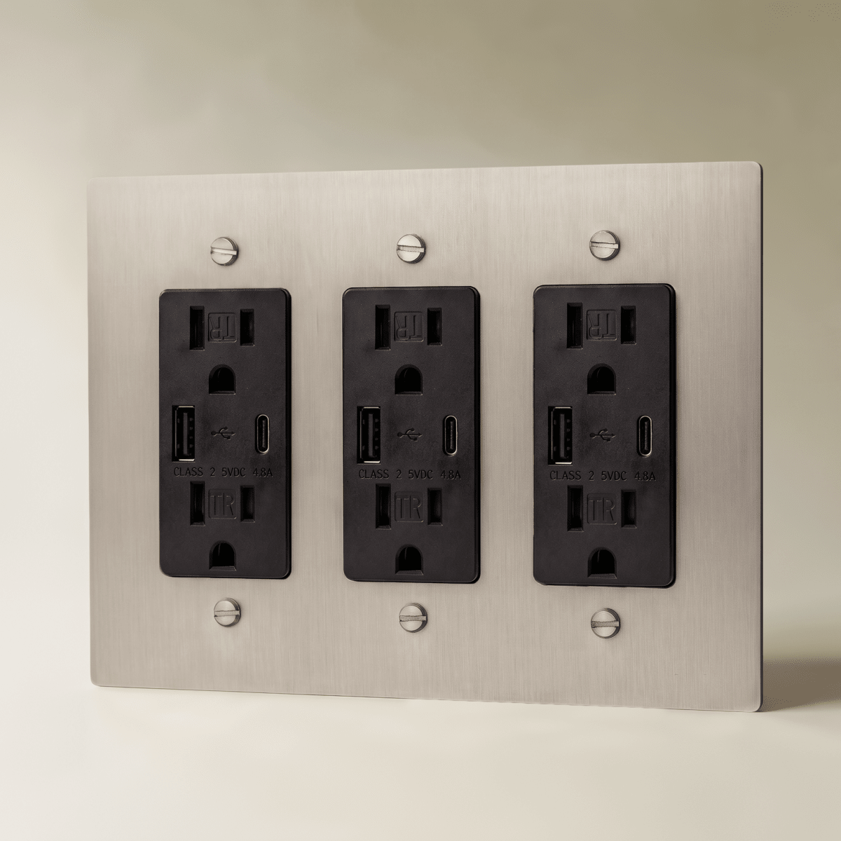 Brass Wall Outlet