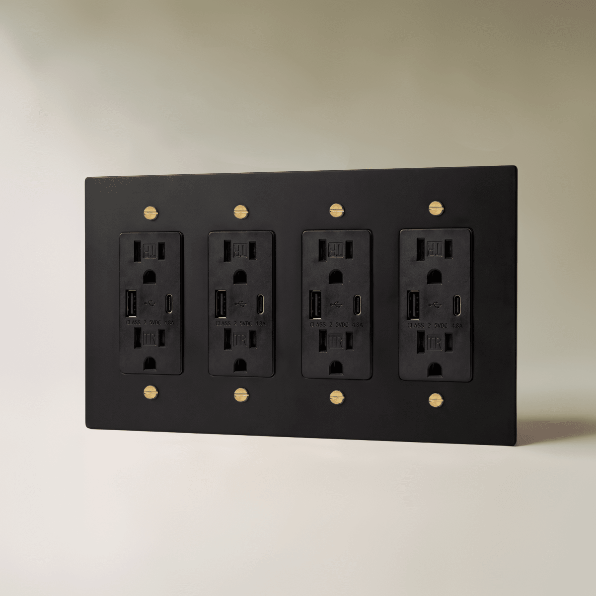Brass Wall Outlet