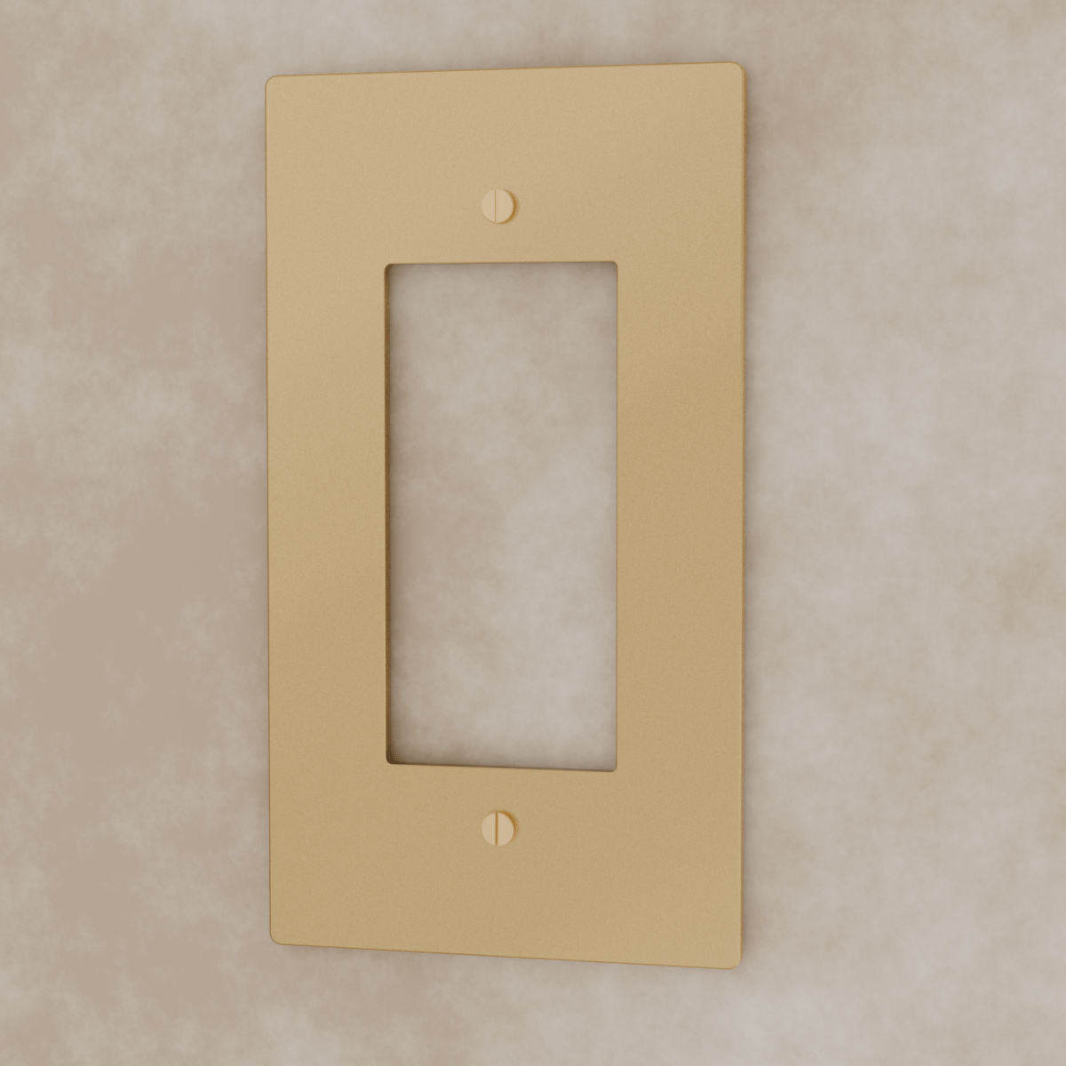 Polished Brass Wall Plate for Custom Modules