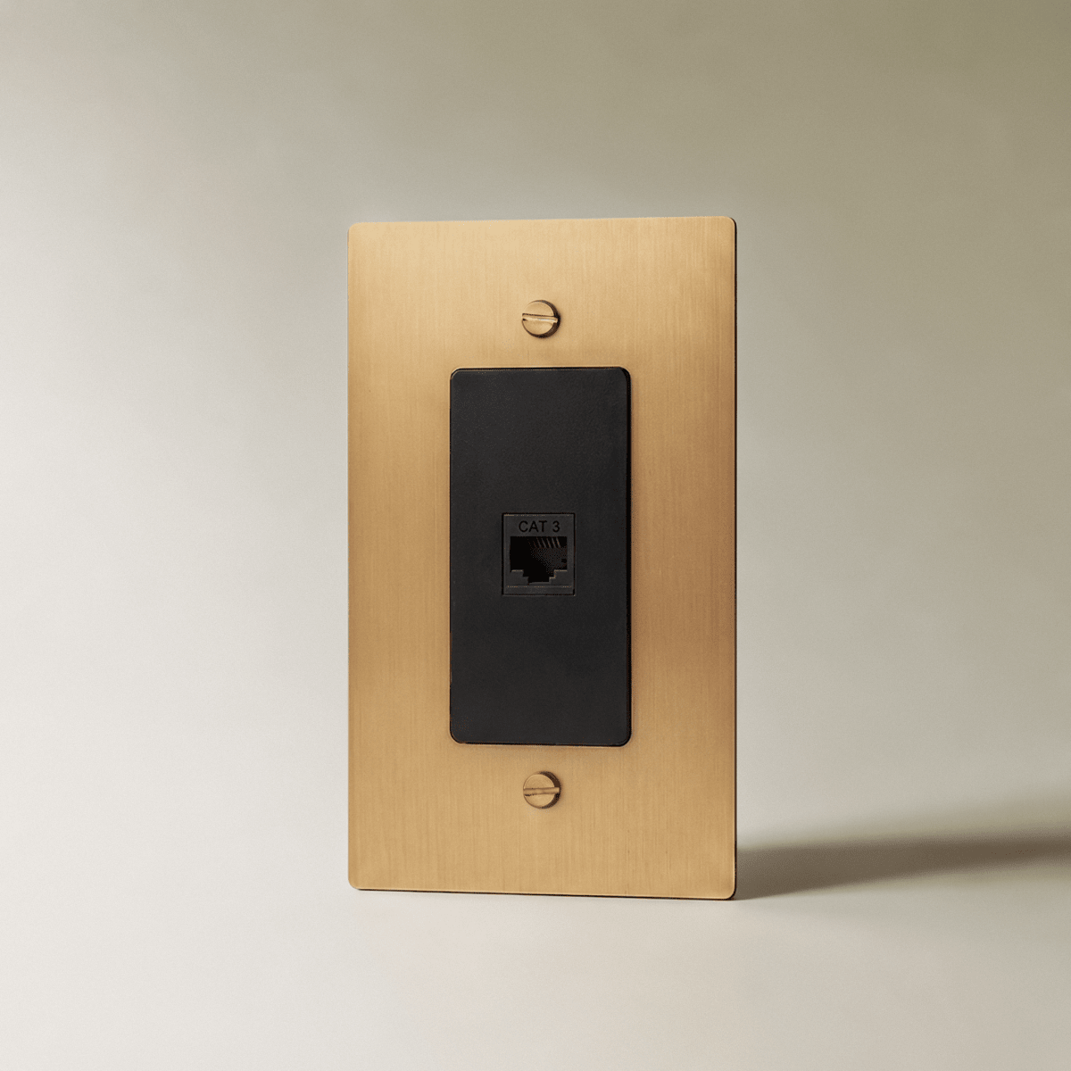 Brass Telephone Wall Jack
