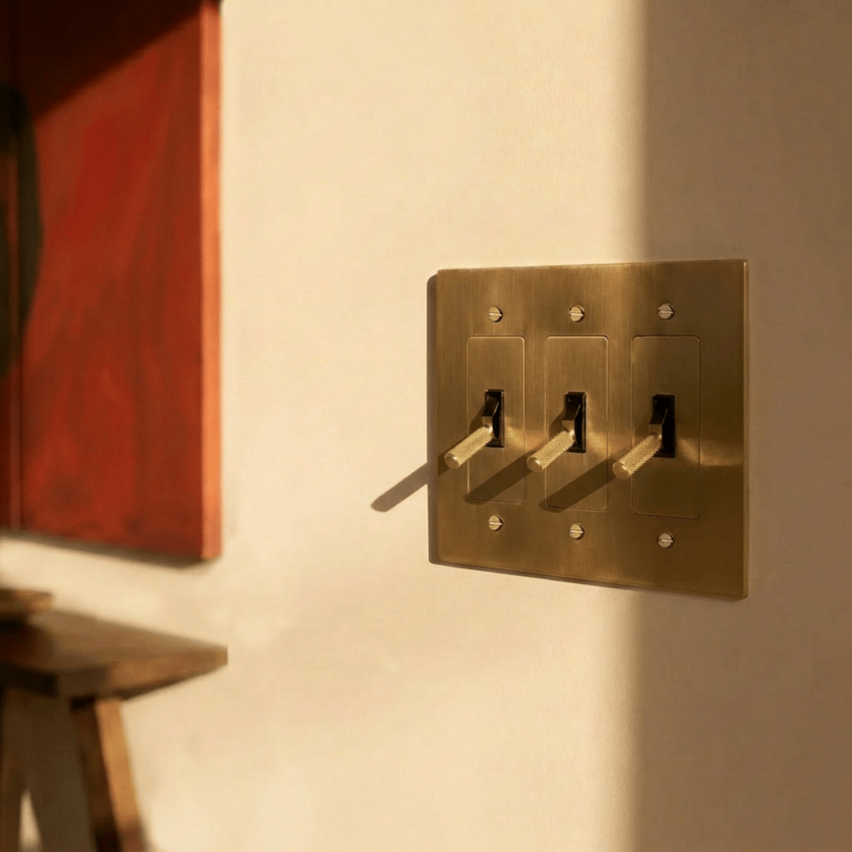 Brass Toggle Light Switch