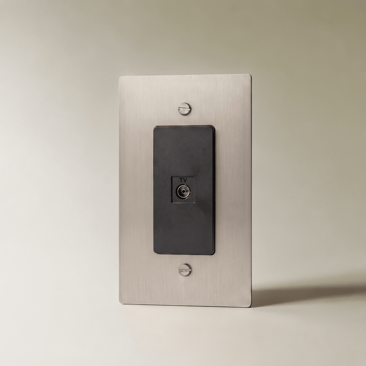 Brass TV Coaxial Wall Socket