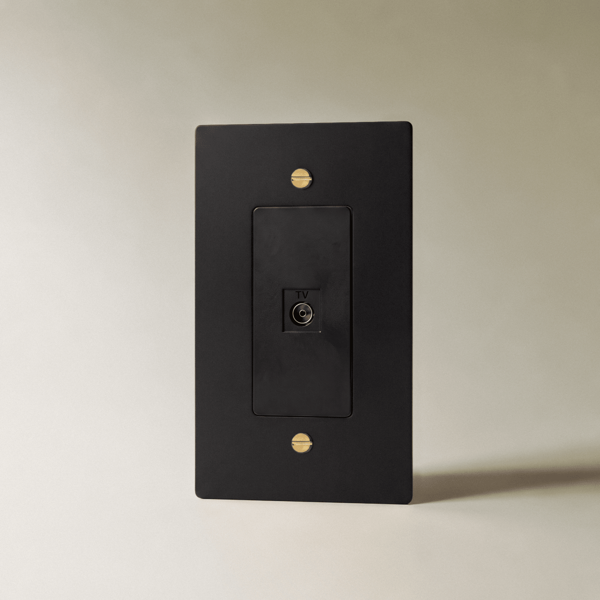 Brass TV Coaxial Wall Socket