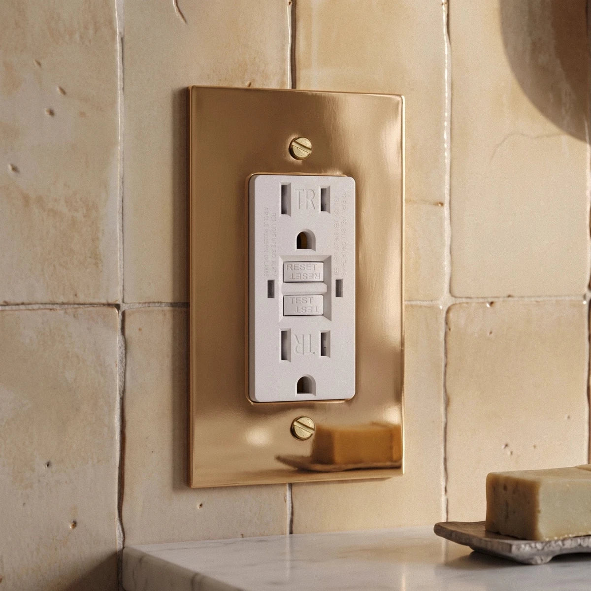 Polished Brass Wall Plate