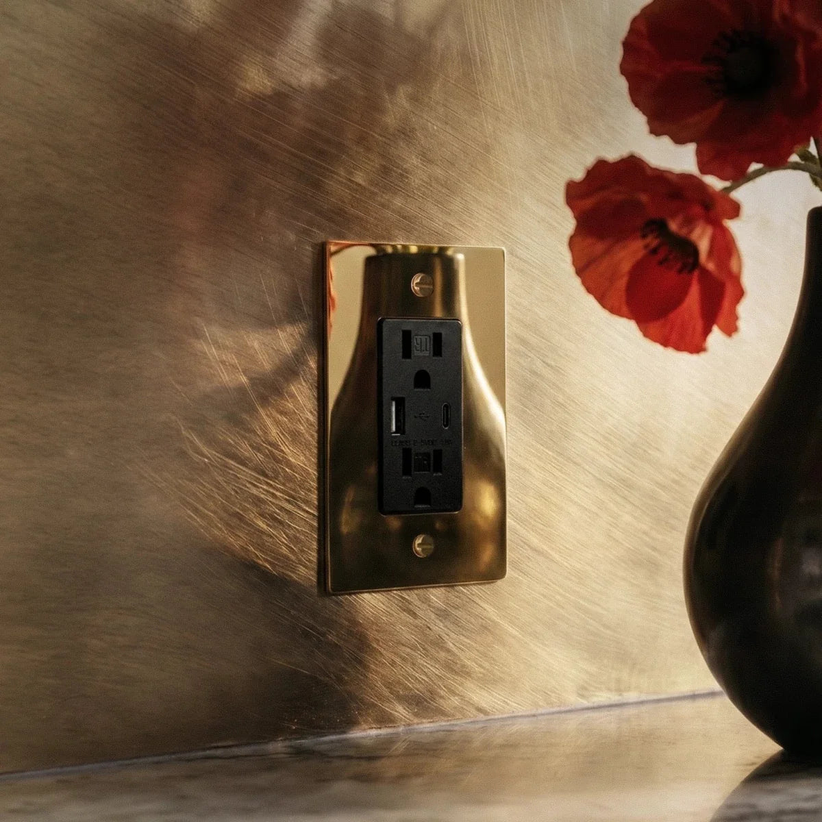 Polished Brass Wall Plate