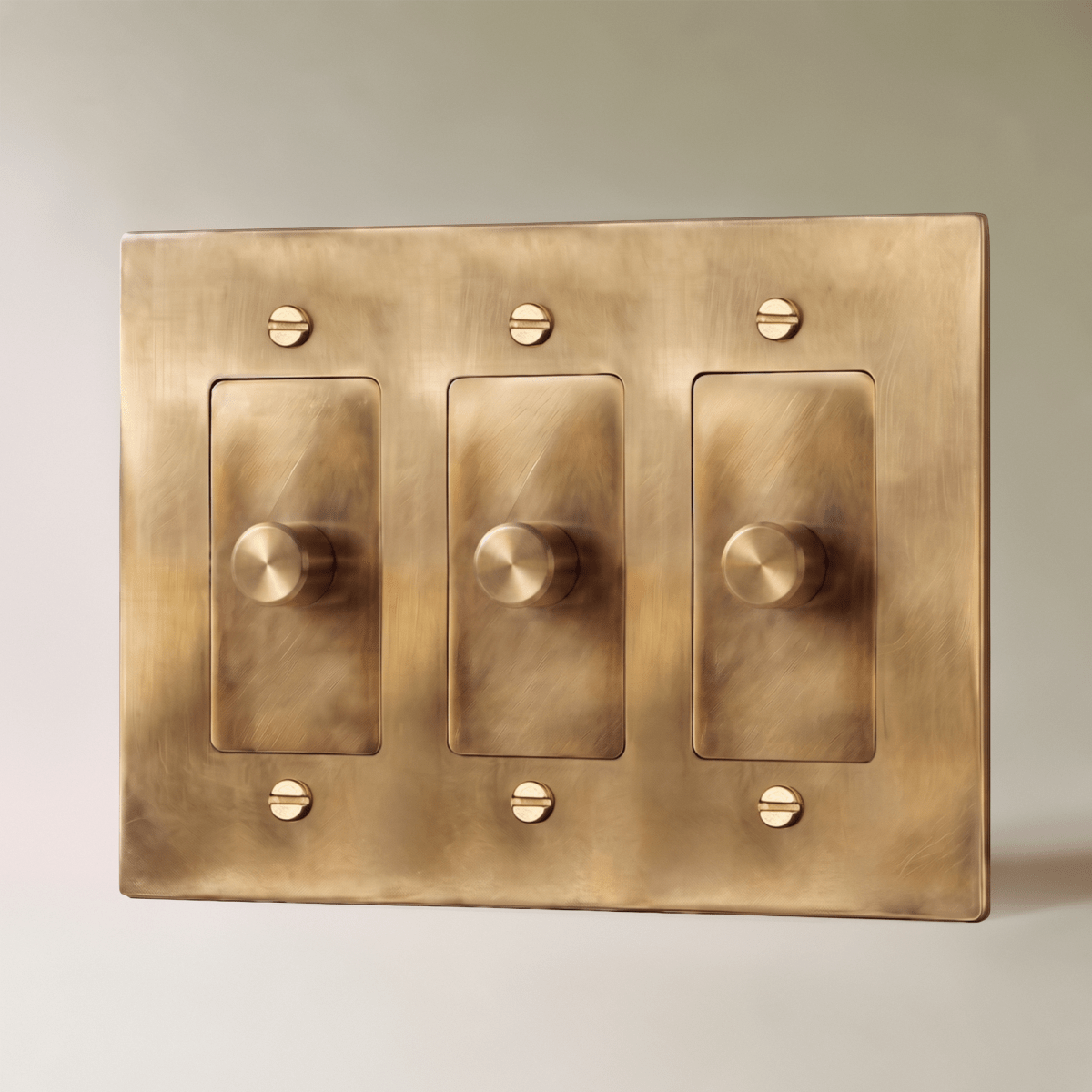 Unlacquered Brass Dimmer Switch