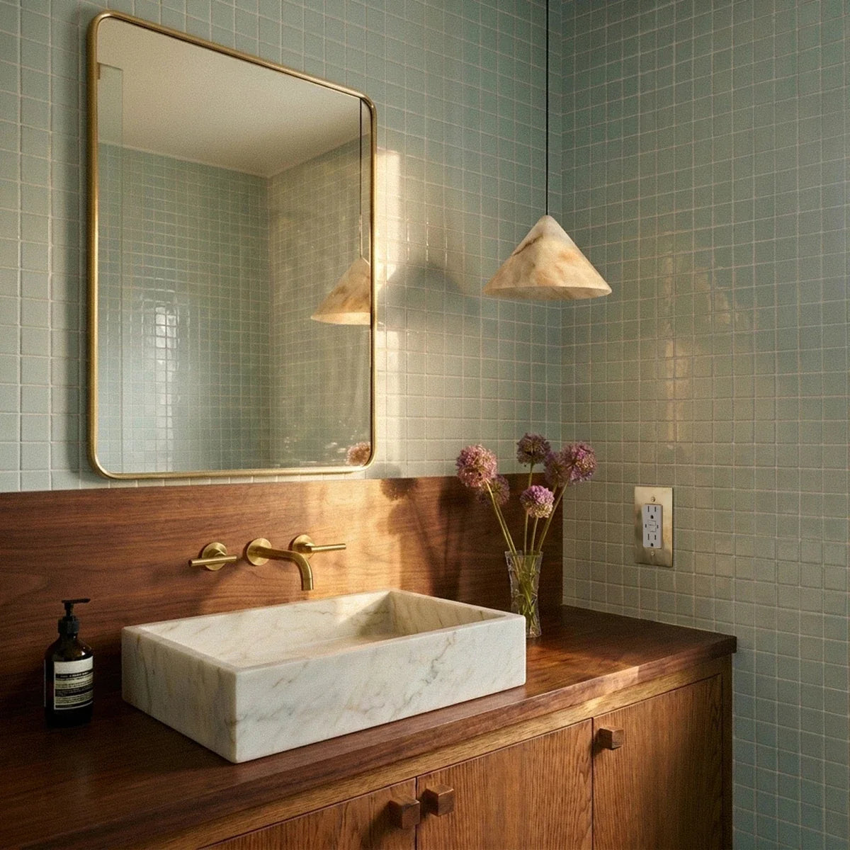 Unlacquered Brass Wall Outlet