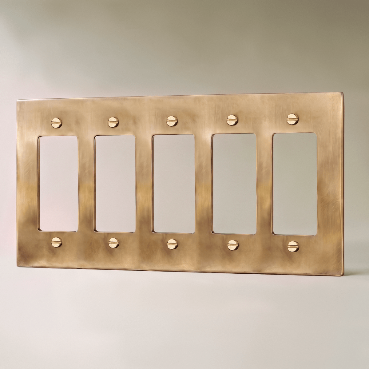 Unlacquered Brass Wall Plate