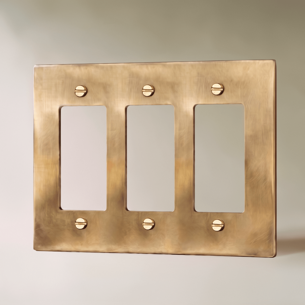 Unlacquered Brass Wall Plate