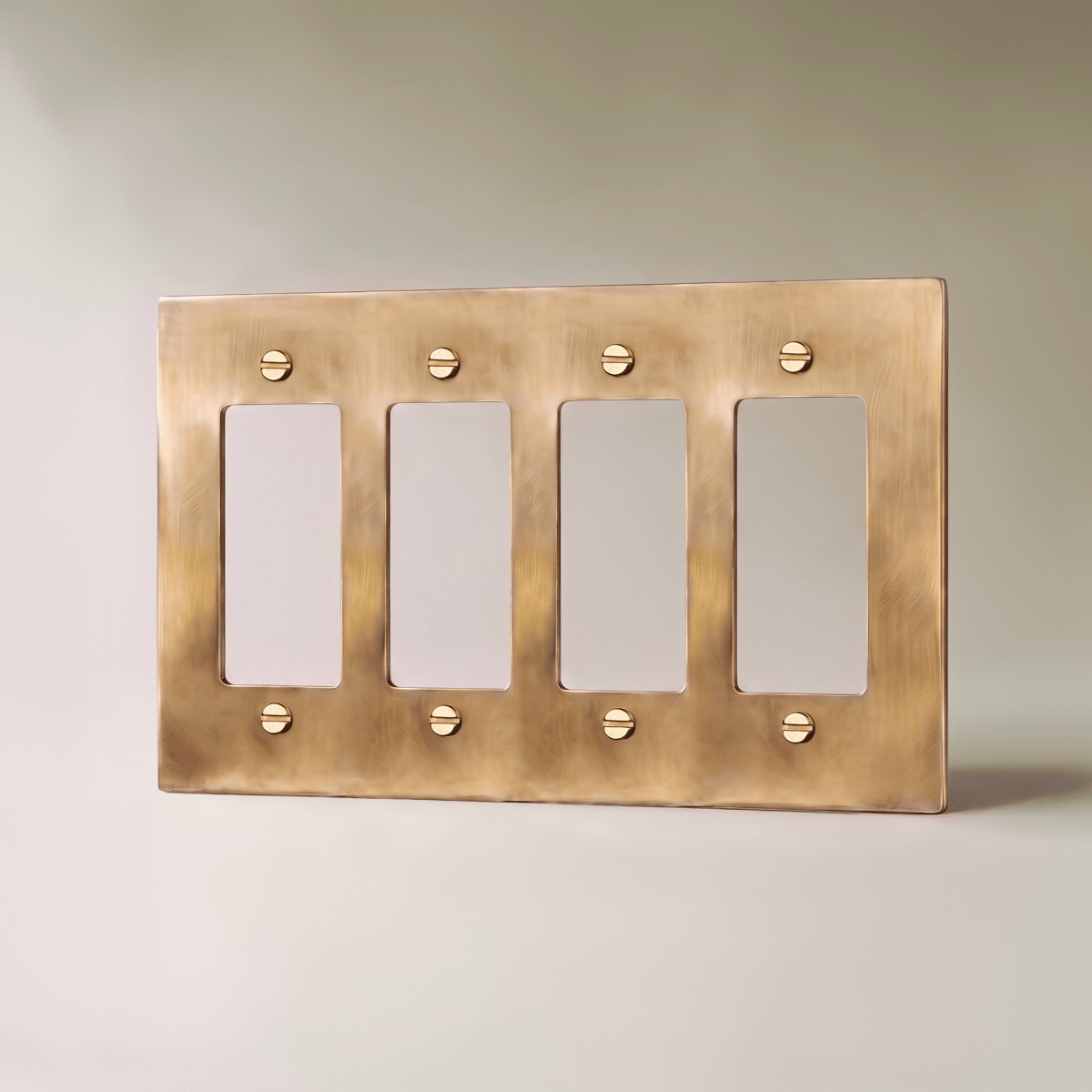 Unlacquered Brass Wall Plate