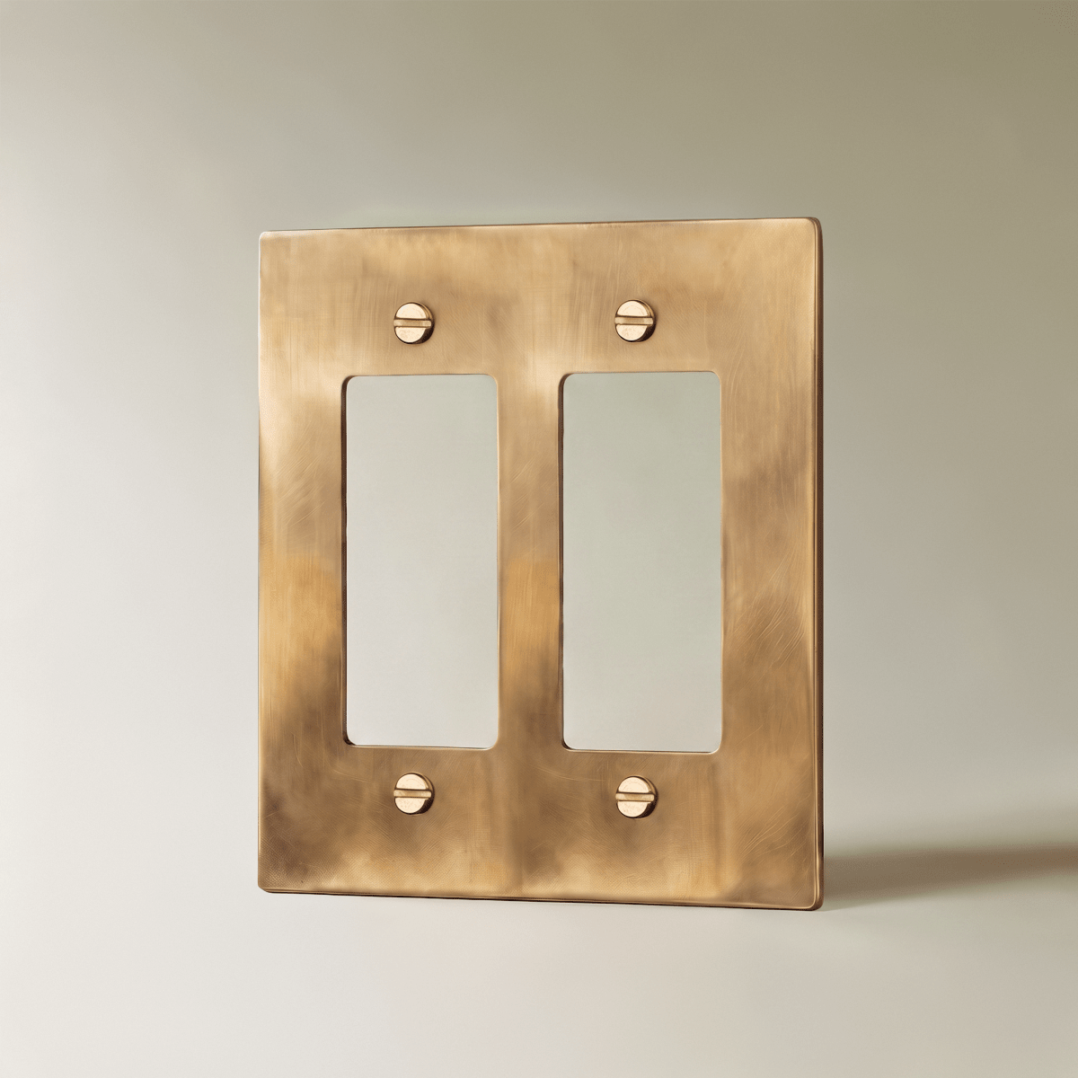 Unlacquered Brass Wall Plate