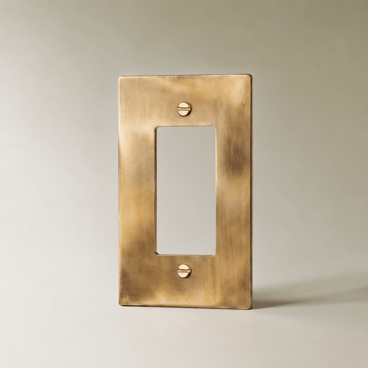 Unlacquered Brass Wall Plate