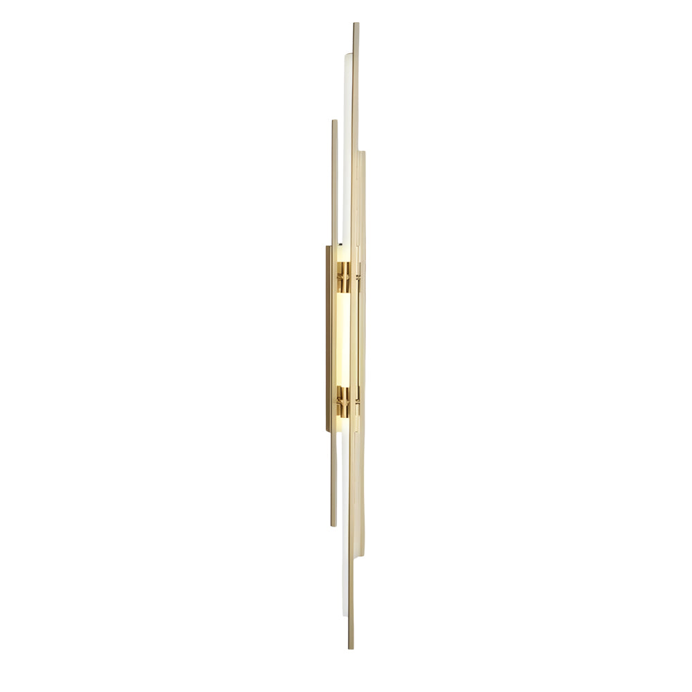 Twin Tube Wall Sconce, Black Gold or Copper Linear Light