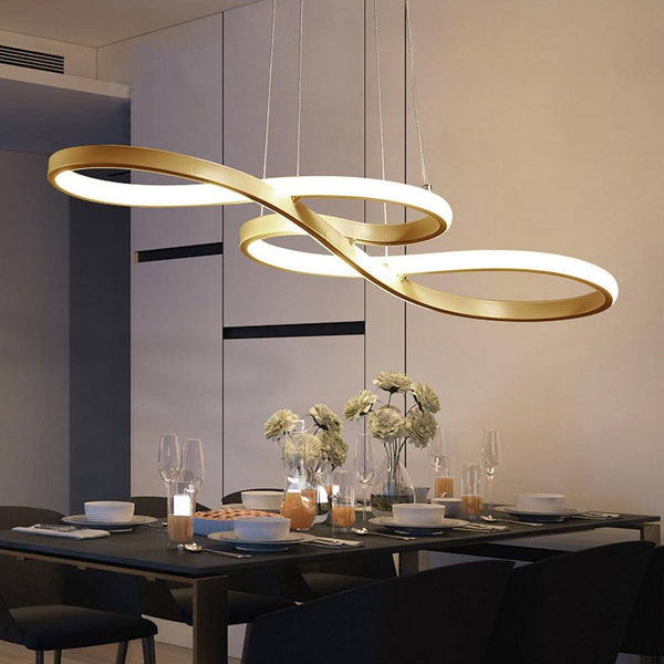 Twisted Ribbon LED Pendant Light
