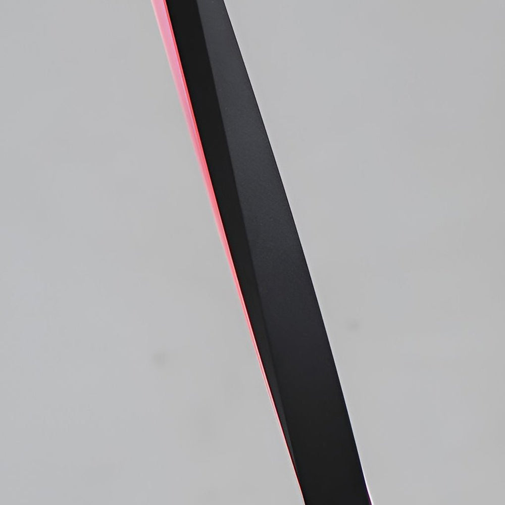 Twisted Column Floor Lamp, Black Sculptural LED Standing Light, view 11