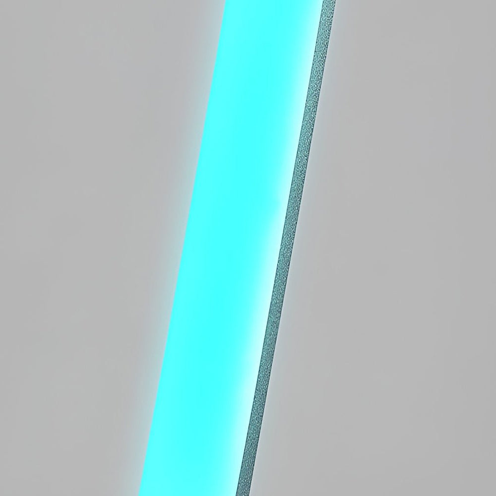 Twisted Column Floor Lamp, Black Sculptural LED Standing Light, view 12