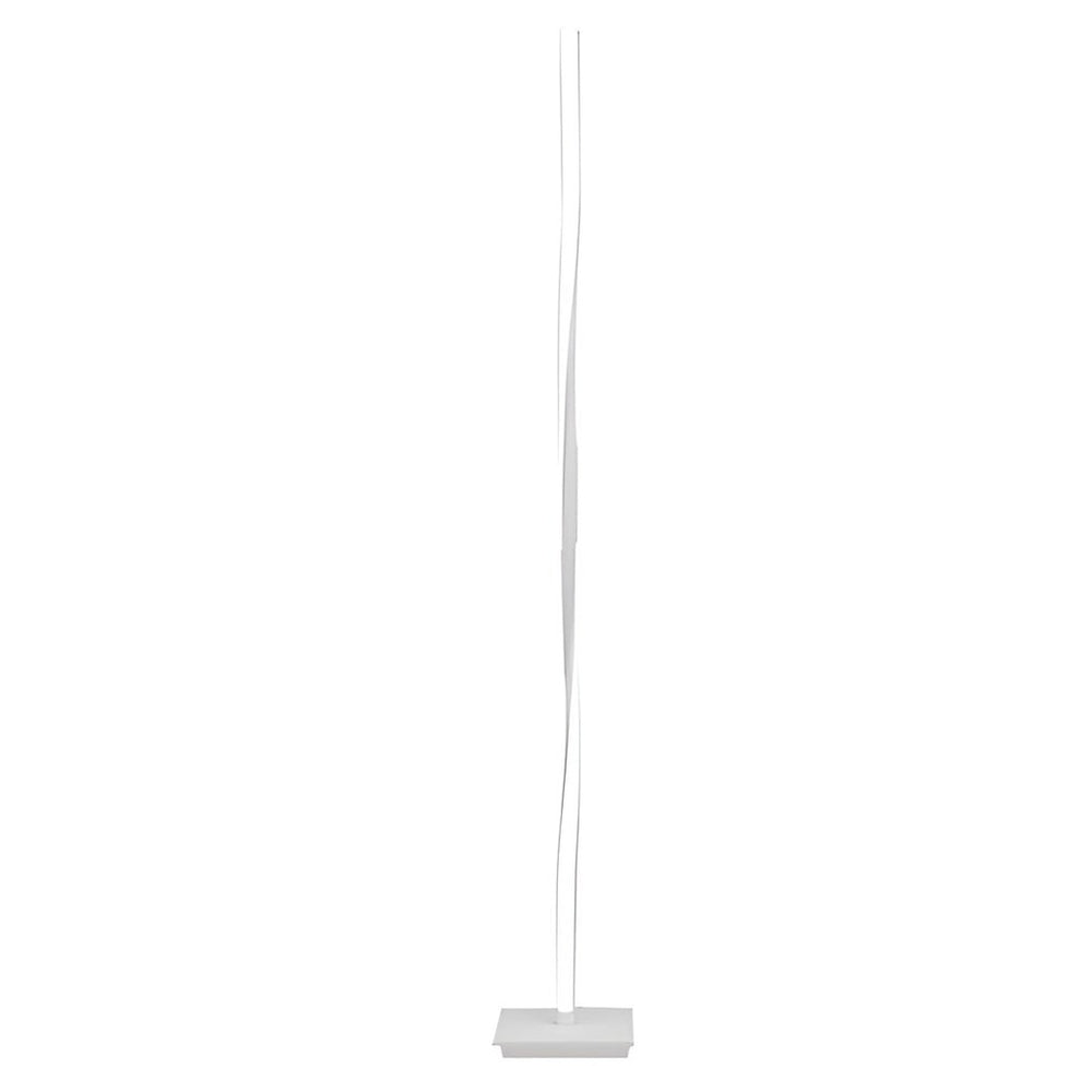 Twisted Column Floor Lamp, Black Sculptural LED Standing Light, view 10
