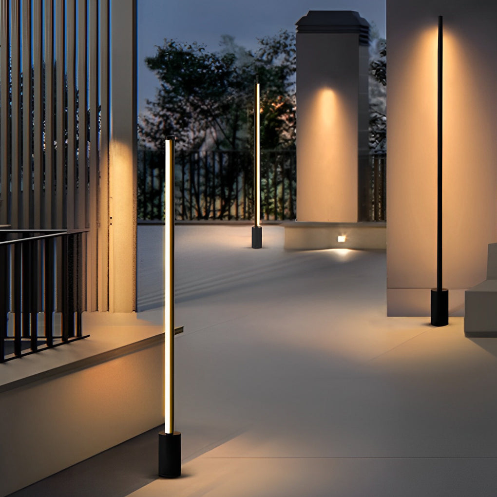 Slim Linear Light Bar Garden Lamp, Stainless Steel Path Light 2