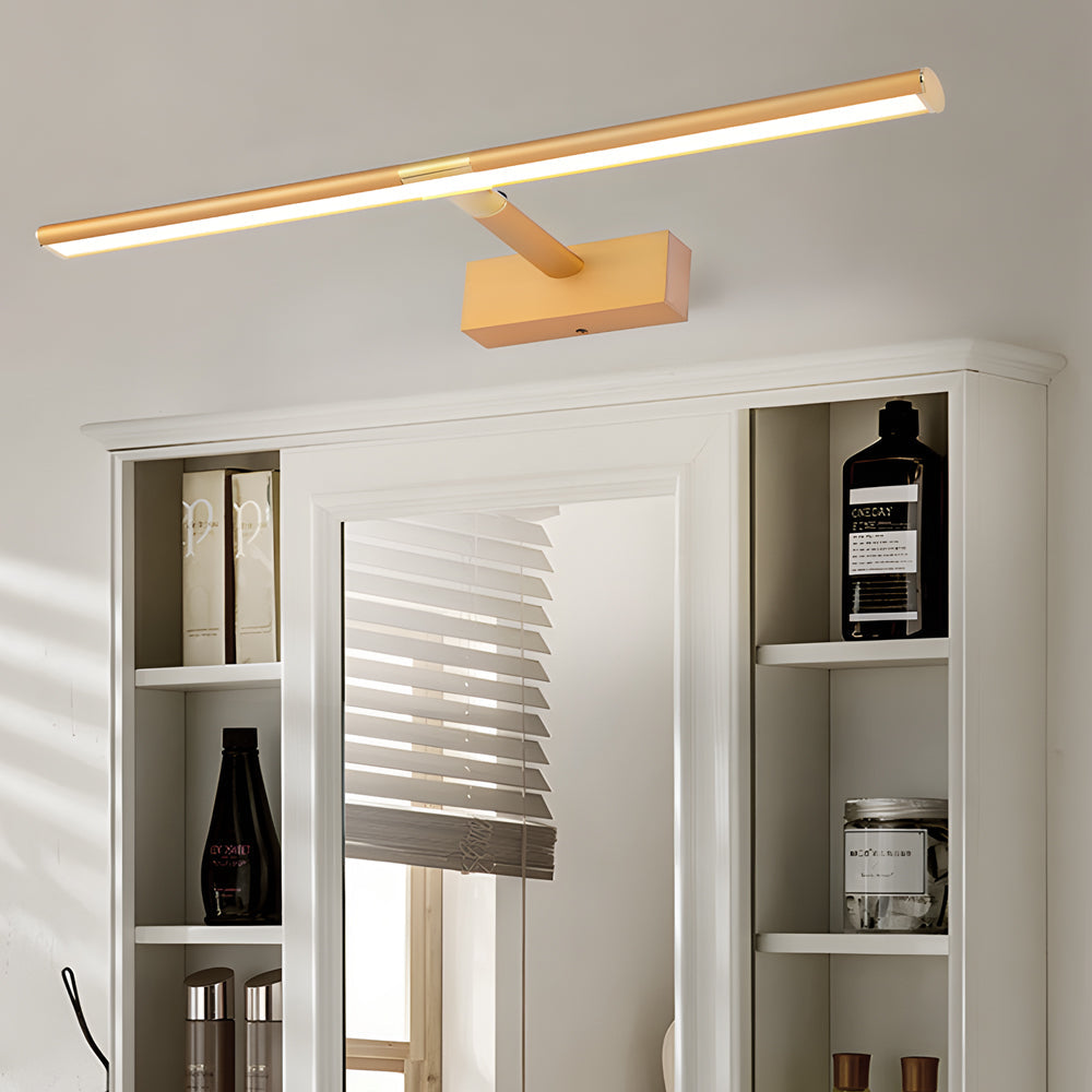 Extending Arm Vanity Light, Matte Aluminum LED Bath Bar